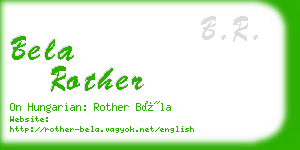 bela rother business card